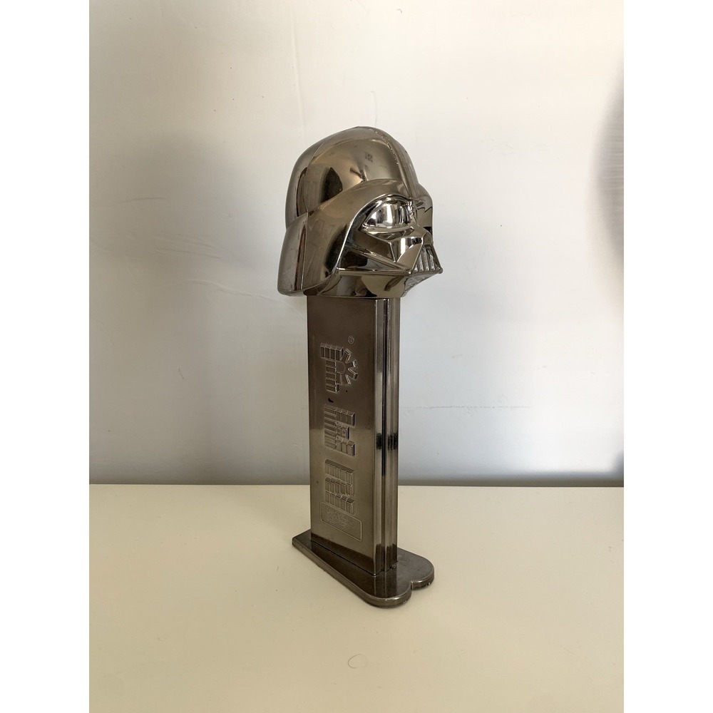 Star Wars Darth Vader Giant 12" PEZ Dispenser – Metallic Chrome/Silver Untested